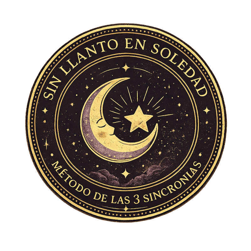 Sello: Sin llanto en soledad · Método de las 3 Sincronías